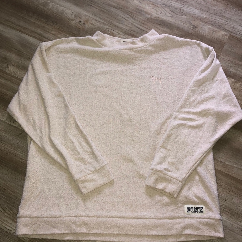 PINK Cream Sweater